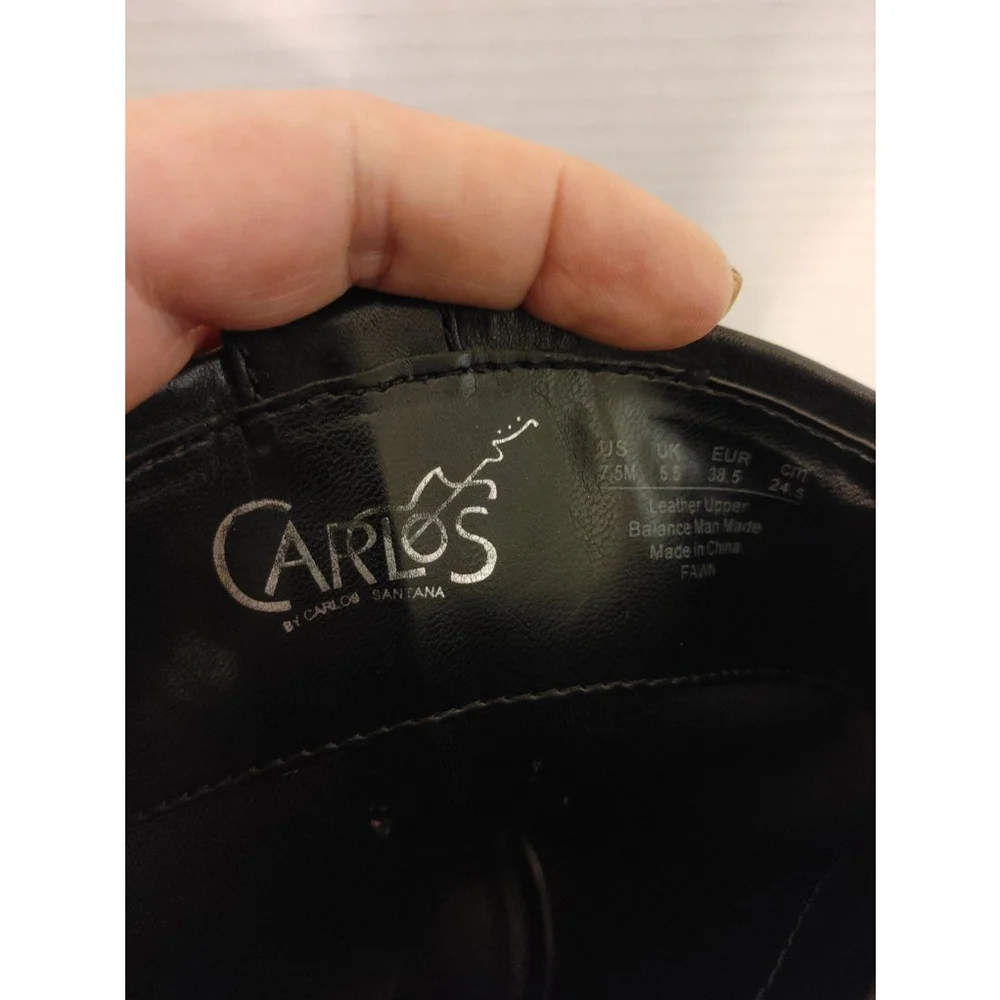 Carlos leather riding boots size 7.5M